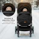 Warm and Cozy Winter Stroller Cover for Baby - Waterproof Bunting Bag with Soft Fleece Lining and Universal Fit for Strollers - Protective Footmuff Blanket for Ultimate Comfort in Wind, Rain & Snow