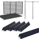 Grill Replacement Parts for Weber Spirit 300 & GS4 Spirit II 300 Series (Front Control), 15.3" Flavorizer Bars, Grill Burner & Grates, Fits Spirit E-310 E-315 E-330, Replaces Weber 7636 7638 69787