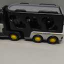 JUKUDAHU Police Truck Toy for 3 4 5 6 Years Old Boys - Carrier Vehicle Toy Set with 3 Small Cars and 1 Helicopter, Kids Firction Powered Car for Age 3-9, Gifts for Boys and Girls