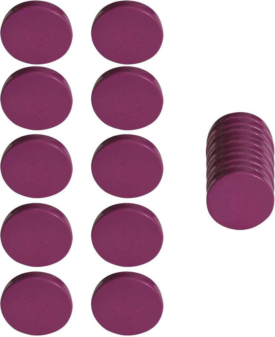 Saricho Coral Frag Magnetic Base and Plugs - Waterproof, Purple, Round 10-Piece Set