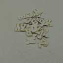 Morcheiong 52Pcs Self Adhesive Chenille Letter Patches A-Z, Chenille Letters for Clothing, Fabric, Shoes, Bags (White)