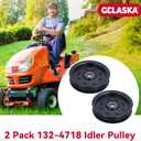 GELASKA 2 Pack 132-4718 Pulley Replaces eXmark 1-603843 Flat Idler Pulley, Toro 116-3626, 132-7543, E603843 for Toro Z147, Z153, Z149 Z150 X4850 X5450 Xs5450 Xs4850 Zx5400 Zx4800 Zx4820 Zx5420 Mowers