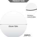 20PCS Round Mirrors for Centerpieces, Circle Mirror Centerpieces for Tables, Acrylic Mirror Tiles for Wall Table Wedding Centerpieces Mirror Plates for Candle Christmas Decorations DIY Craft (10inch)
