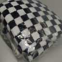 Jacquotha Black and White Hand Towels 4 Pack, Cotton Decorative Bathroom Hand Towels & Checkered Kitchen Decor, 13" x 29"