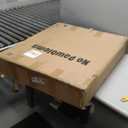 No Pawblems Free Standing Dog Gate with Door, 30'' Tall Foldable Dog Fence for Indoor & Outdoor, Up to 156 Inch Extra Wide Puppy Gate for Stairs, Hallways, Doorways, Deck, Yard (White, 6 Panels)