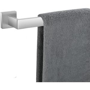 Towel Bar for Bathroom 28 Inch Brushed Nickel Towel Holder 12/16/20/24/28/32/36 Inch Stainless Steel SUS304 Rustproof Towel Rack Modern Square Towel Rod for Bathroom Wall (1, Brushed Nickel, 28 Inch)