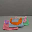 Tagitary Beach Toy Mesh Beach Bag Kids Shell Collecting Bag Beach Sand Toy Seashell Bags Swimming Accessories for Boys and Girls(Only Bags,A Set of 3) (Blue+Pink+Light Green)