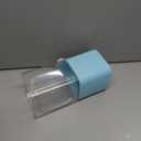 Fhiny Rabbit Food Dispenser, 40oz Large Capacity Hanging Gravity Bunny Feeder for Cage Automatic Guinea Pig Feeding Bowls Pet Food Storage for Guinea Pig Bunny Ferret Chinchilla Cat Puppy (Blue)