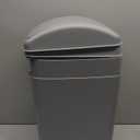 Swing Lid Garbage Bin Kitchen, 4 Gallon/ 16 L Grey Trash Can, 2 Packs