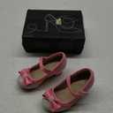 K KomForme Girl's Dress Shoes Mary Jane Glitter 1.5 in Low Heel Wedding Party Princess Shoes for Toddler/Little/Big Kids (Rainbow, 7)