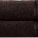 Belizzi Home Ultra Soft 2 Pack Oversized Bath Towel Set 28x55 inches, 100% Cotton Large Bath Towels, Ultra Absorbant Compact Quickdry & Lightweight Towel, Ideal for Gym Travel Camp Pool - Brown