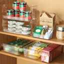 Inter Design Linus Divided Refrigerator, Freezer, Pantry Storage Organizer Bin 12x14.5x4