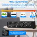 OSTENT USB Cooling Cooler Fan 4-Fan Automatic Temperature Adjustable for Sony PS3 Console