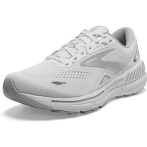 Brooks Womens Adrenaline GTS 23 Supportive Running Shoe (7, White/Oyster/Silver)