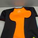 NonEcho Women Sauna Body Shaper Sweat Suit Sleeve Spa Cami Hot Neoprene Slimming Workout Vest Waist Trainer Top (Small, Black)