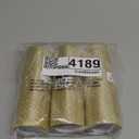 Sea Team 6-Inch-Wide Sheer Glitter Yarn Ribbon, Decorative Mesh Ribbon for Christmas Trees, Wreaths, Garlands, Art Crafts, Seasonal Decorations (3-Pack, 10-Yard/Pack, Champagne)