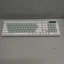 Wireless Keyboard and Mouse Combo, Full-Sized Wireless Keyboard and Adjustable DPI Mouse, 2.4GHz USB Receiver, Silent Keyboard and Mouse for PC, Windows, MAC, Desktop, Laptop (Avocado Green)