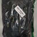 BORIFLORS Women's Bodycon Ruched Mesh Long Sleeve Maxi Dress Mermaid Ruffle Formal Cocktail Party Long Dresses (Black, S)