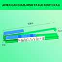 Mahjong Racks with Pushers Set of 4, All-in-one Integrated Tile Rack Combo, Premium Compact Plastic Mahjong Racks with Pushers for 166 PCS 1.2 Inch American Mahjong Tile, 17.8 x 3.1 x 1.2 inches