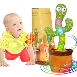 Emoin Talking Cactus Toy, Interactive Toys Dancing Cactus Toy Mimicking Repeating What You Say, Toddler Infant Baby Toys Gifts for 6 7 8 9 10 Month Old Baby Toys for 1 2 3 Year Old Boy Girl 