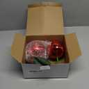 Disco Ball Cherry Decor Reflects Mirror Ball for Home & Window, Aesthetic Room Decor, Girly Gift for Girls, Retro Sparkly Disco Ball Decoration Funky Cherry Decor (3.9, Red)