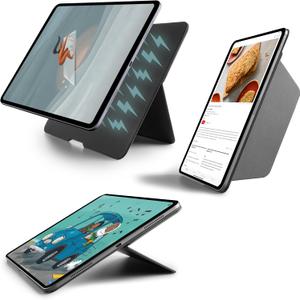 TineeOwl for iPad Pro 13" (M4) 2024, Adjustable Kickstand Cover - Infinite Viewing Angles, Portrait/Landscape Stand, Apple Pencil Charging, Wing Series, (Black)