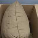 Arlee Suede Oversized Bedrest Lounge Pillow, Reading Pillow for Bed, Back Support Pillow with Arms,Dachshund, Large