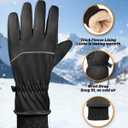 GXCROR Waterproof Winter Gloves for Men & Women, Touchscreen 3M Thinsulate Thermal Gloves for Skiing, Cycling, Snow Shoveling & Outdoor Work, Locked-in -20 Warmth (Small)