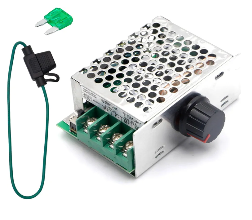 2 Pack 7-70V 30A PWM DC Motor Speed Controller with 30Amp Fuse and Adjustable Speed Control Knob