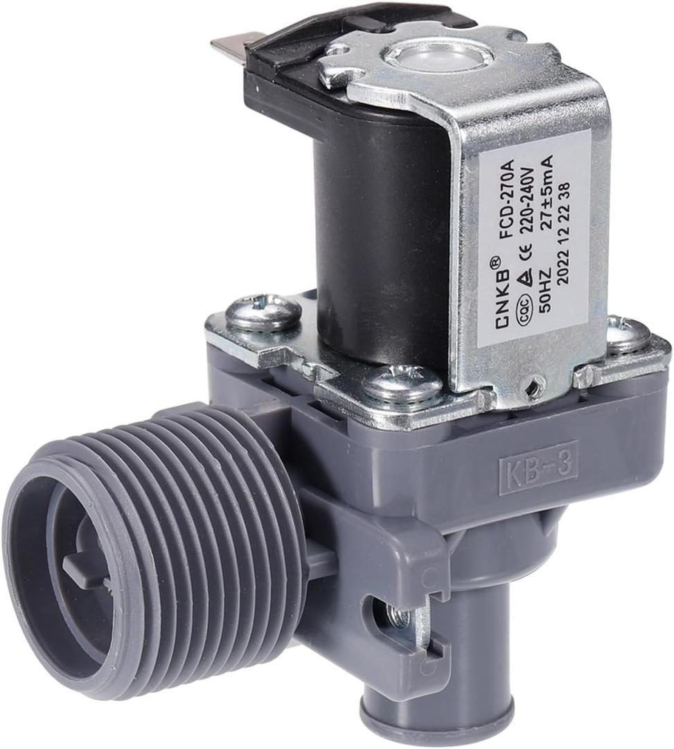 MECCANIXITY FCD-270A Water Inlet Valve Ice Maker Water Inlet Solenoid Valve for General Refrigerators 26mm Black