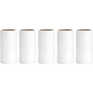 4 inch Lint Roller Refills for PetLovers Evercare Amazon and Other Lint Roller Replacement Refills 4 inch Extra Sticky 60 Sheets per Roll 5 Pack Total 300 Sheets (Inside Diameter 1-1/2 inch)