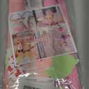 Fonder Mols Tissue Paper Chrysanth Flowers with Butterfly and Olive Leaves for Wedding Baby Shower Nursery Room Parties & Events Decorations Pom Poms (Set of 21, White Pink)