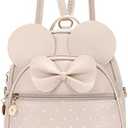 KL928 Girls Mini Backpack Bowknot Polka Dot Cute Small Daypacks Convertible Shoulder Bag Purse for Women