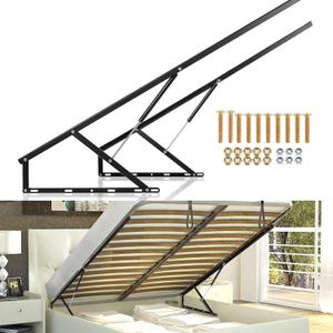 Dyna-Living 4.6FT Bed Lift Mechanism 286.6lbs-319.7lbs Load Capacity Pneumatic Gas Spring for Storage Bed Box or Sofa Bed