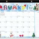 2026-2027 Wall calendar, January 2026 to June 2027, with thick paper, christmas style Wall calendar