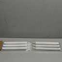 GenSwin Flameless White Taper Candles Flickering with 10-Key Remote, Battery Operated Led Warm 3D Wick Light Window Candles Real Wax Pack of 6, Christmas Home Wedding Decor (0.78 X 9.64 Inch)