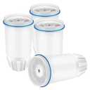 Water Filter Replacement for Zero, Fit Zero Water Pitchers ZR001 ZD012RP ZR004, 5Stage Filter System 0 TDS, Certified to Reduce Lead, Chromium, and PFOA/PFOS, 0 Water Filters 4 Pack