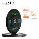 CAP Barbell Rubber Olympic Bumper Plate | Multiple Options/Colors, 25 LB