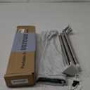 Ligtchser Portable Travel Garment Rack,Folding Clothes Rack for Dance,Travel,Camping, Drying,RV, Indoor,Outdoor. A Collapsible Mini Clothing Rack, Matte Whit