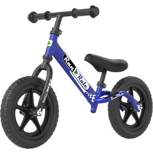 RoyalBaby Toddler Balance Bike for 2 to 5 Years Old Boys Girls Toys Gift, Lightweight Adjustable Seat and Handlebar Training Bicycle 12 Inch Wheel (Blue)