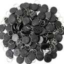 ETEKJOY 100 PCS 125KHz RFID Key Fob Proximity ID Card Token Tag Keypad Card for Door Entry Access Control System for Security Lock Wholesale, Read-Only (Black)