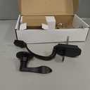 Goldenwarm Black Front Door Handle, Door Handle Exterior, Single Cylinder Front Door Handle Only, Matte Black Front Door Handle No Lock