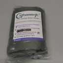 Chyhomenyc Bennet 2-Panel Olive Green Kitchen Curtains - 36 Inch Length, Faux Linen Textured Small Cafe Style, Light Filtering Short Window Curtains for Bathroom, Basement - 30x36 Inch