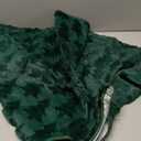 EKOREST Fluffy Plush Christmas Tree Skirt 36 Inches, Solid Green Trees Soft Faux Fur Pencil Tree Skirt, Winter Xmas Tree Mat for Home Party Holiday Decorations