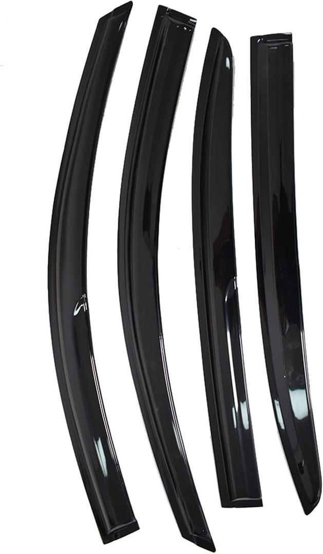 labwork Black 4 Pieces Window Visors Shade Sun Rain Wind Guards Replacement for 2008-2012 Honda Accord Sedan 4-Door