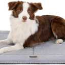 Made4Pets Dog Crate Pad Bed for Medium Large Dogs, Washable & Reversible, Anti-Slip Kennel Mat for Cozy Sleeping, Soft Fluffy Dog Bed for Indoor & Outdoor Use, 35"x23", Gray
