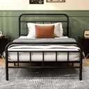 14Inch Metal Bed Frame,Twin Size Bed Frame with Storage Space,Heavy Duty Sturdy Mattress Foundation,Easy Assembly,No Box Spring Needed,Twin