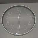 La Crosse Technology 12-Inch Everly Silent Analog Gray Quartz Wall Clock - 404-3831-INT