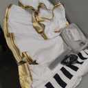 Anime Cosplay Elf Dress Fern Costume Wizard Skirt Halloween (X-Large, White+wigears)