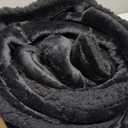 Bedsure GentleSoft Sherpa Fleece Blanket Queen Size for Bed, Non-Heated, Thick and Warm Throw for Women and Men, Soft Fuzzy Plush Heavy Queen Blanket for Winter, Black, 90x90 Inches